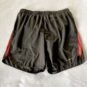 Patagonia Black and Red Athletic Shorts